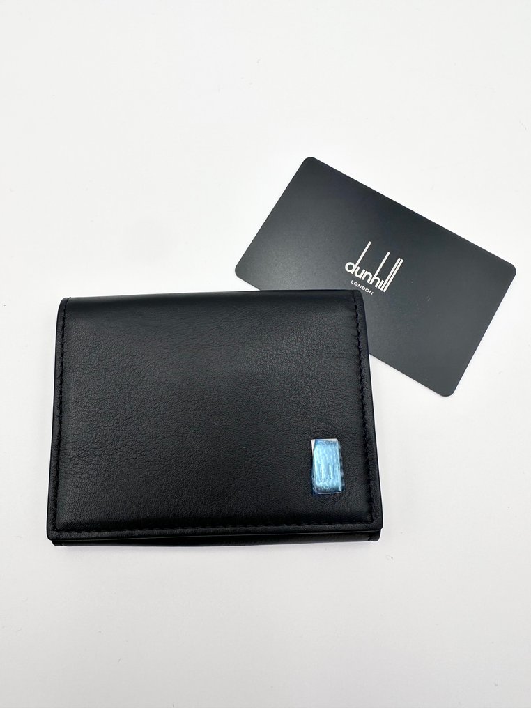 Alfred Dunhill No Reserve Portamonete vitello nero listino 300 euro brand new Wallet auction online Catawiki