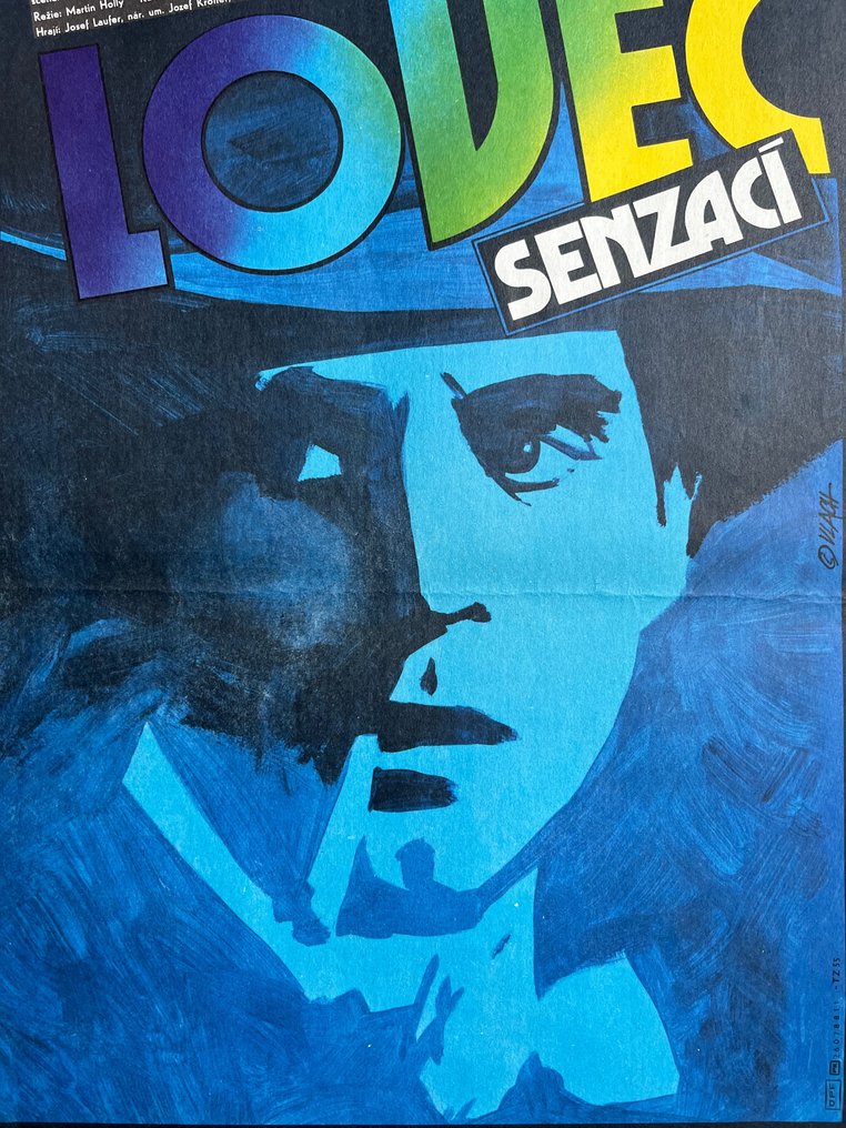 Vlach - 1987 Czech poster - pop culture - ussr, Soviet Union. Prague, noir-gangster-godfather - like - 1980-tallet #1.2