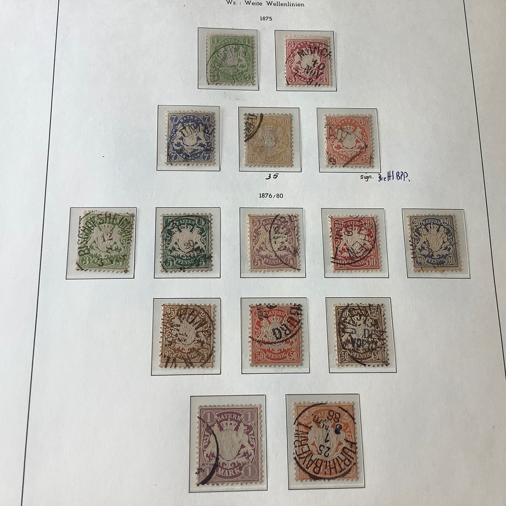Bavaria 1870/1920 - Almost complete collection on album pages - Michel 22/195 #3.2