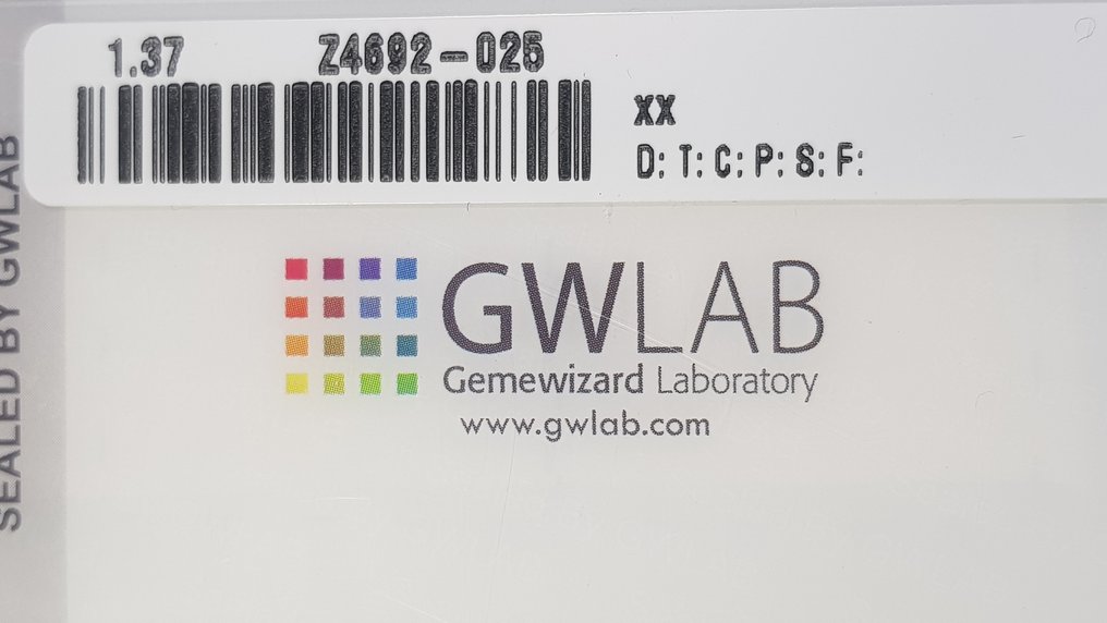 没有保留价 - 1 pcs 钻石  (天然色彩的)  - 1.37 ct - 祖母绿 - SI2 微内三含级 - Gemewizard宝石实验室（GWLab） - 天然花式深棕绿黄色 #2.2
