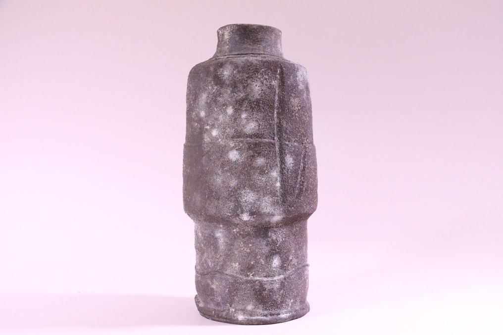 Frumoasă vază din ceramică Bizen 備前 - Ceramică - 清水政幸 Masayuki Shimizu(1943-) - Japonia - Shōwa period (1926-1989) #2.2