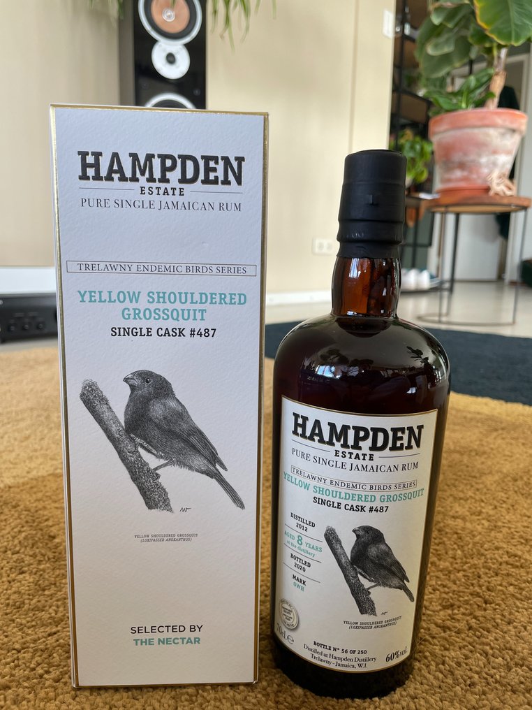 Hampden 2012 - Cask 487 - Yellow Shouldered Grossquit   - b. 2020  - 70 cl #1.0