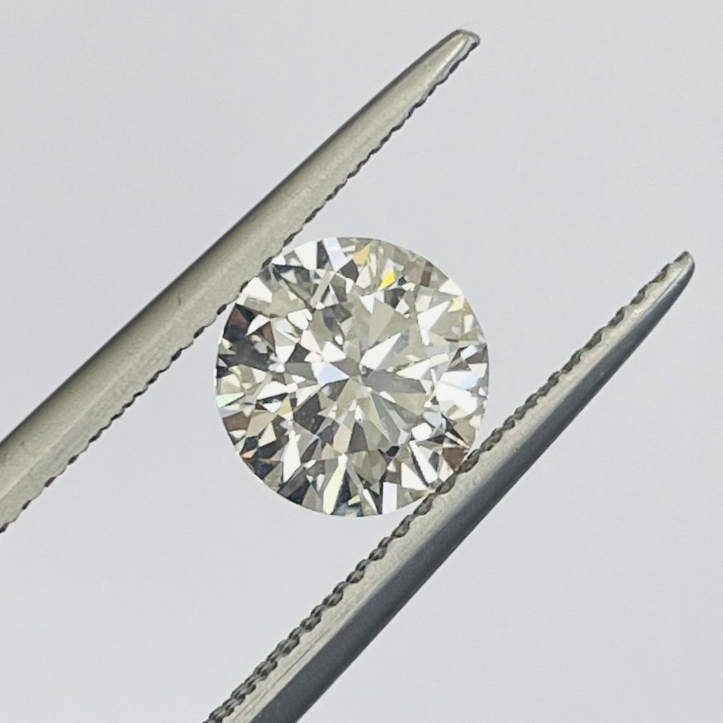 1 pcs Diamant - 1.50 ct - Rond - F, Color Enhanced - SI1 #2.1