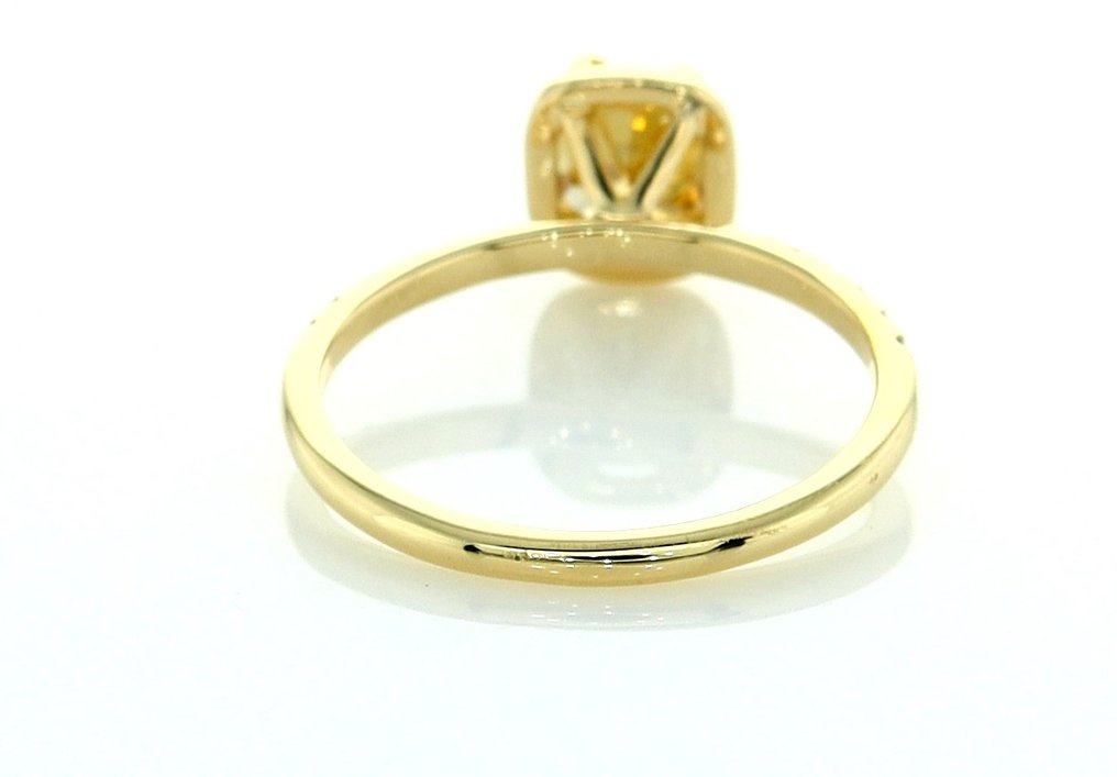 Ring - 14 kt Gult guld -  1.32ct. tw. Diamant  (Natural) - Diamant #2.2