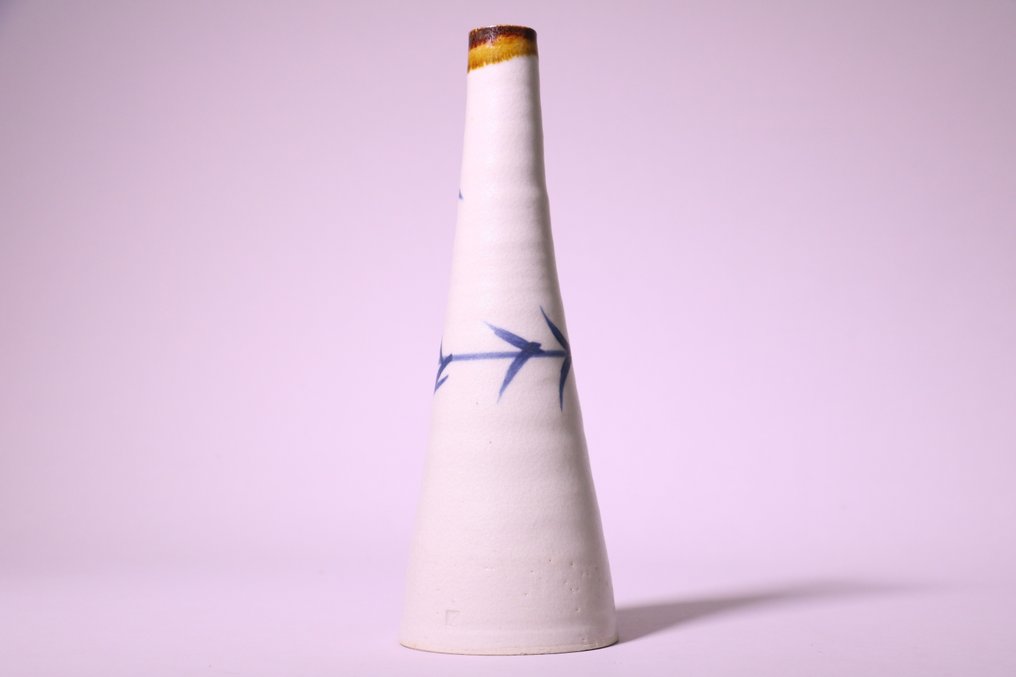 Hermoso jarrón de cerámica Ohi 大樋焼 - Cerámica - 大樋年郎 Ohi Toshiro (?-2023) - Japón - Periodo Shōwa (1926-1989) #2.1
