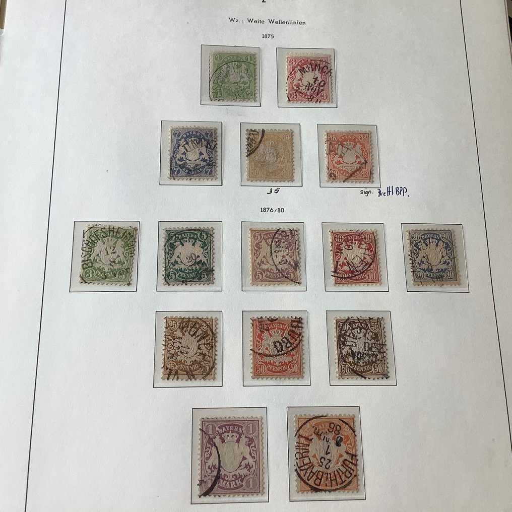 Bavaria 1870/1920 - Almost complete collection on album pages - Michel 22/195 #2.2