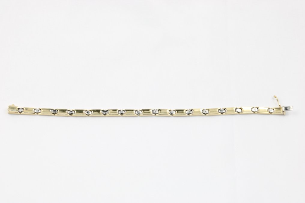 Armbånd - 14 karat Gulguld -  0.20ct. tw. Diamant  (Natur) #3.1