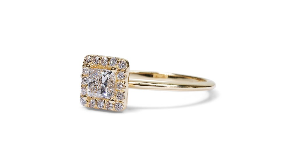 - 0.90 Total Carat Weight - - Ring - 18 karaat Geel goud -  0.90ct. tw. Diamant  (Natuurlijk) - Diamant #2.1