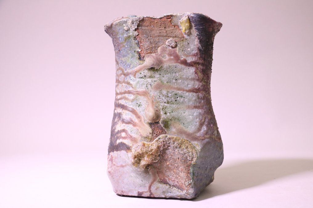 Magnifique vase en céramique Bizen 備前 - Céramique - 前嶋五一郎 Maeshima Goichiro(1926-?) - Japon - Période Shōwa (1926–1989) #1.1
