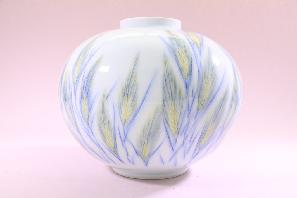 Piękny porcelanowy wazon Arita - Porcelana - 庄村健 Shomura Ken (1949-) - Japonia - Druga połowa XX wieku #2.1