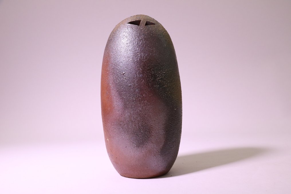 Bellissimo vaso in ceramica Bizenyaki 備前焼 - Ceramica - 脇本博之 Wakimoto Hiroyuki (1952-) - Giappone - Periodo Shōwa (1926-1989) #2.2