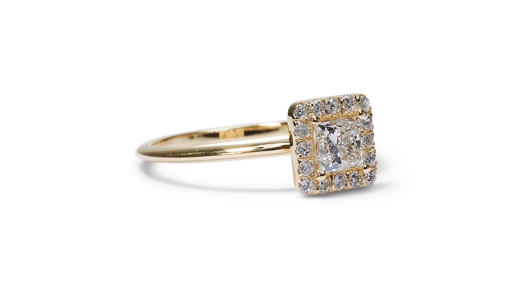 Ring - 18 kt Gelbgold -  0.90ct. tw. Diamant  (Natürlich) - Diamant #2.2