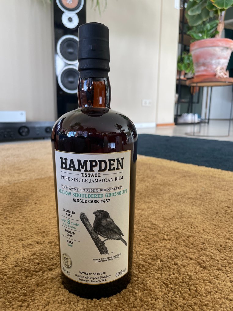 Hampden 2012 - Cask 487 - Yellow Shouldered Grossquit   - b. 2020  - 70 cl #1.0