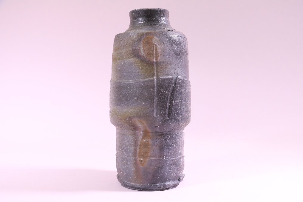Hermoso jarrón de cerámica Bizen 備前 - Cerámica - 清水政幸 Masayuki Shimizu(1943-) - Japón - Periodo Shōwa (1926-1989) #1.1