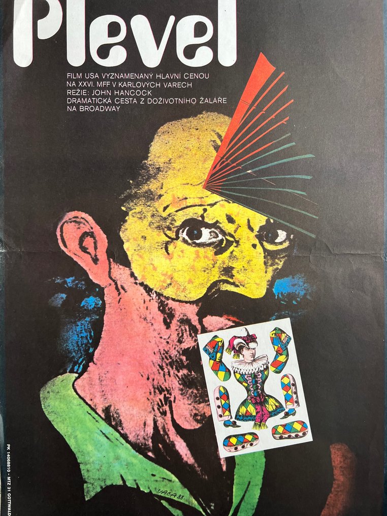 Karel Vaca Rok - 1987 Czech poster - pop culture - ussr, Soviet Union. Prague - 1980-luku #1.2