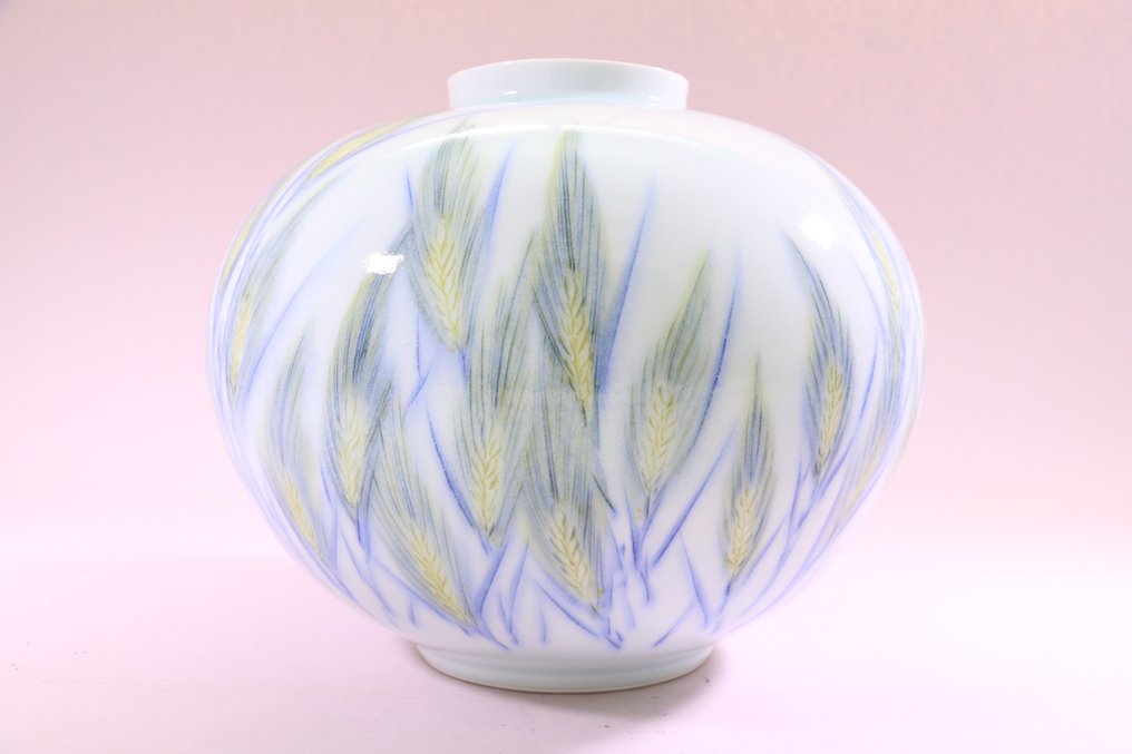 Piękny porcelanowy wazon Arita - Porcelana - 庄村健 Shomura Ken (1949-) - Japonia - Druga połowa XX wieku #2.2