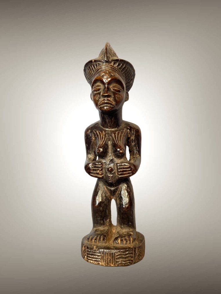 Beautiful Chokwé sculpture (30 CM) - Chokwe statuette - Chokwe - DR Congo  (No Reserve Price) #1.1