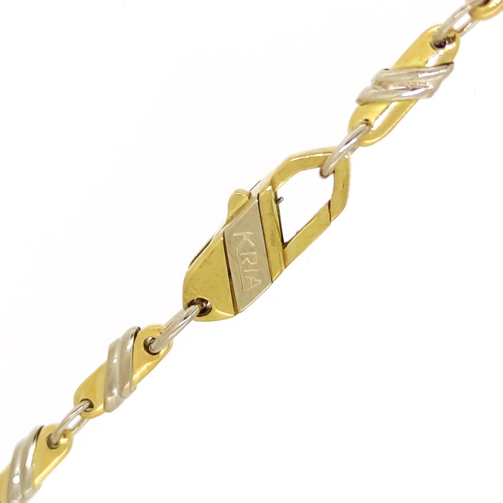 Halskette - 18 kt Gelbgold, Weißgold #2.1