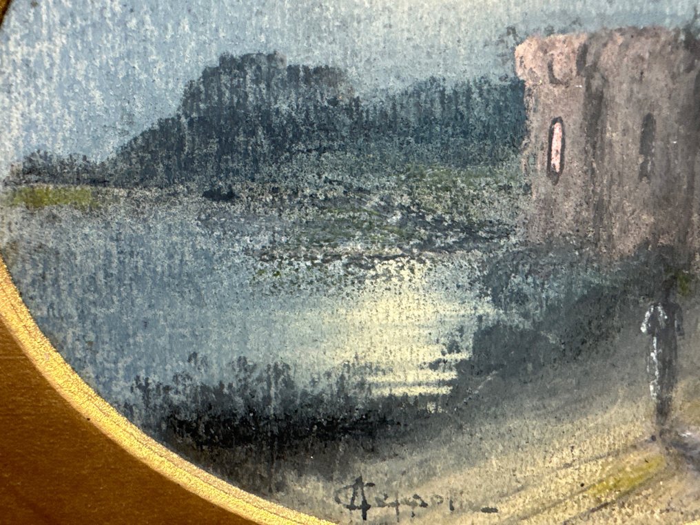 Antonio Coppola (1850-1902) - Paesaggio notturno #3.1