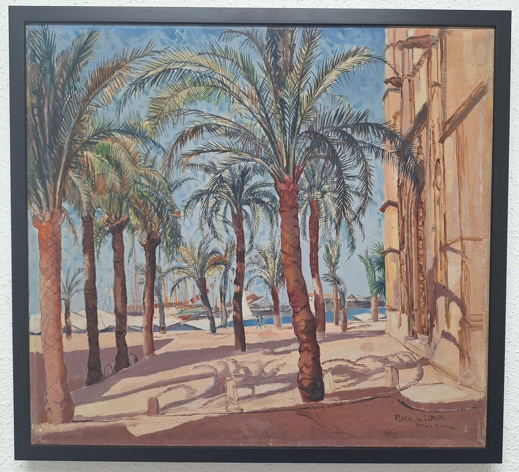 Herman Bieling (1887-1964) - Gezicht op de haven van Palma de Mallorca #1.2