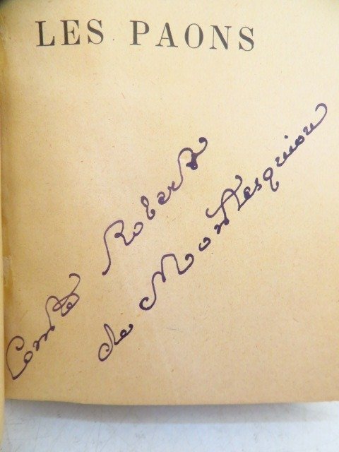 Signé; Robert Montesquiou / René Lalique - Les Paons [avec envoi] - 1901 #1.2