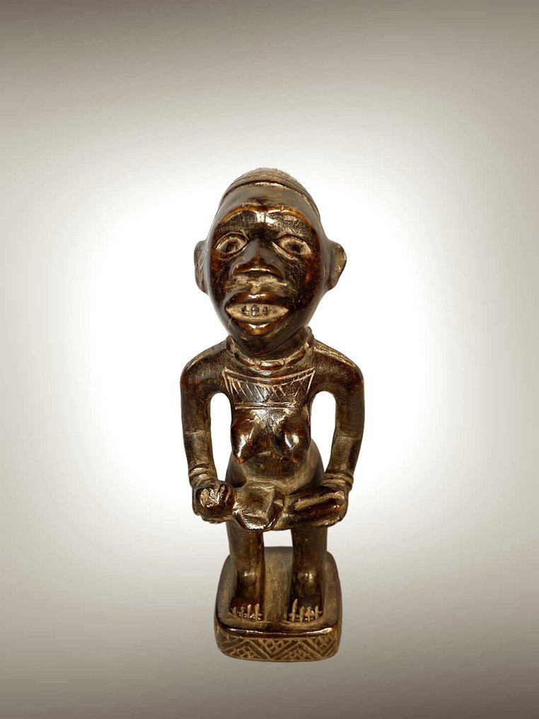 Mała rzeźba ciążowa Bakongo (20 CM) - statuetka Bakongo - Bakongo - Demokratyczna Republika Konga  (Bez ceny minimalnej
) #1.2