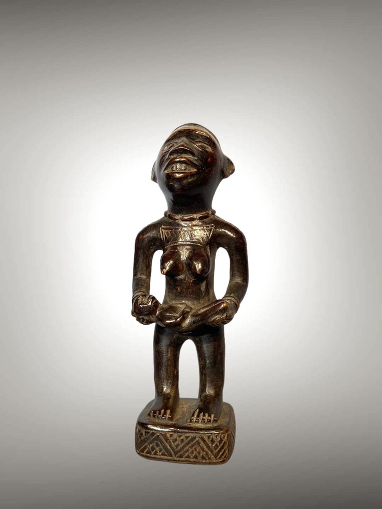Mała rzeźba ciążowa Bakongo (20 CM) - statuetka Bakongo - Bakongo - Demokratyczna Republika Konga  (Bez ceny minimalnej
) #1.1