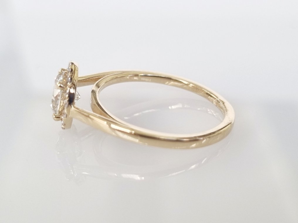 14 kt Gult guld - Ring - 1.20 ct Diamant #2.2