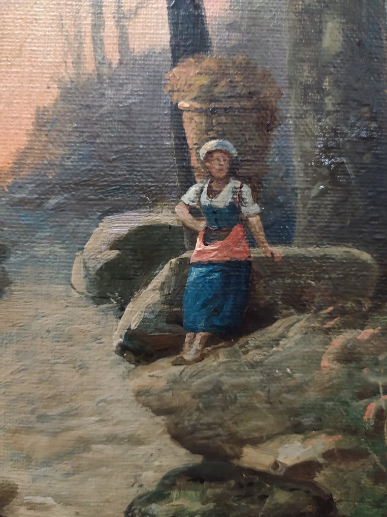 Egidio de Rubelli  (XIX) - Tramonto nel bosco #4.3