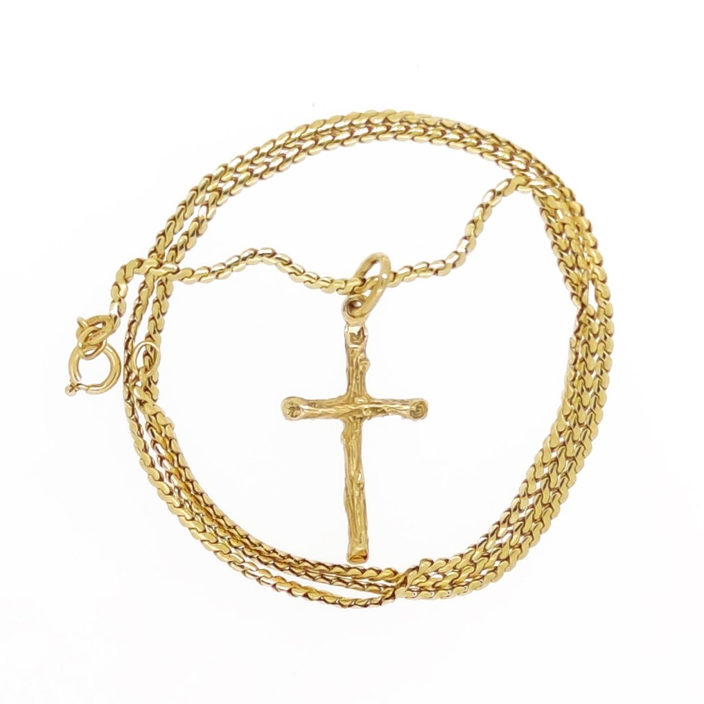 Halskette mit Anhänger - 18 kt Gelbgold #1.1