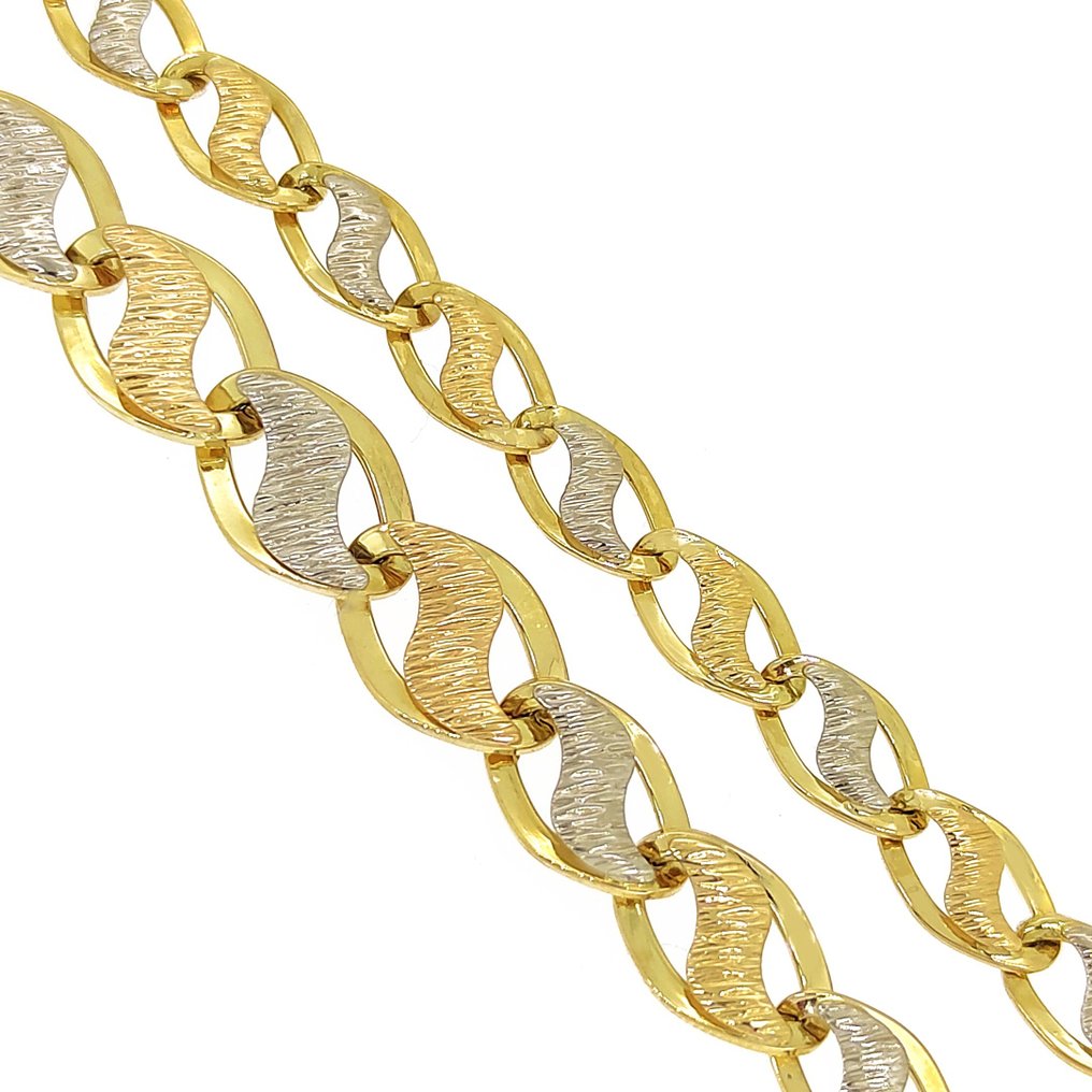 Collier - 18 carats Or blanc, Or jaune #1.1