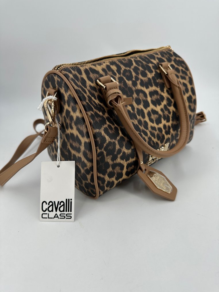 Roberto Cavalli - Cavalli Class - Bauletto Leopard Print - 挂肩式皮包 #1.1