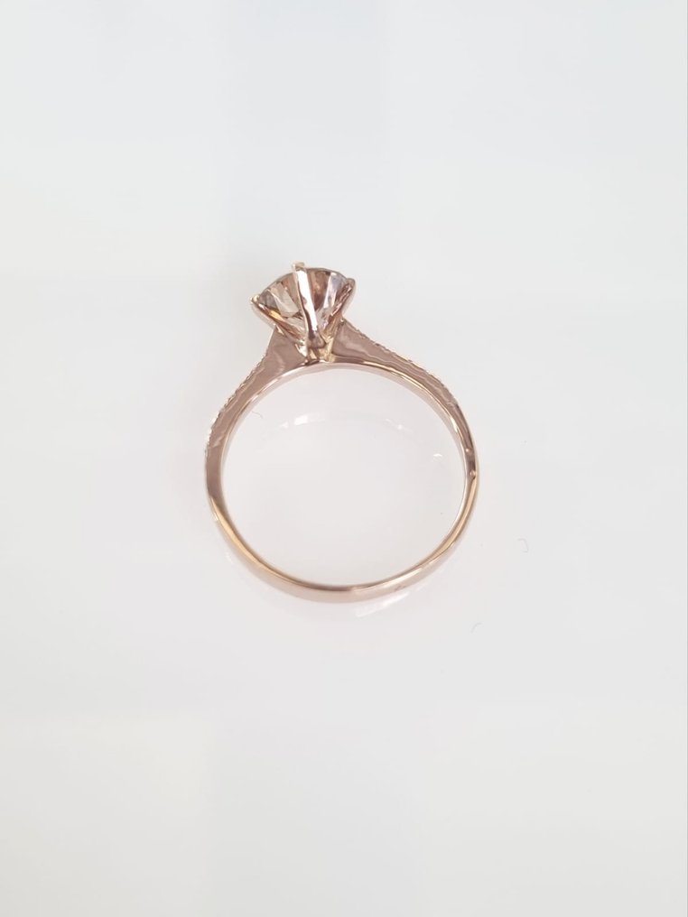 Inel de logodnă - 14 ct. Aur roz -  1.46 tw. Diamant  (Natural) #3.1