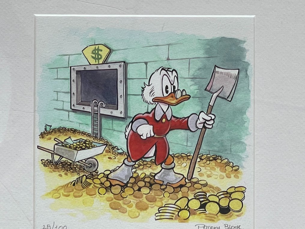 Patrick Block - Hard Labor - limited edition, framed, signed and numbered Scrooge giclée #2.1