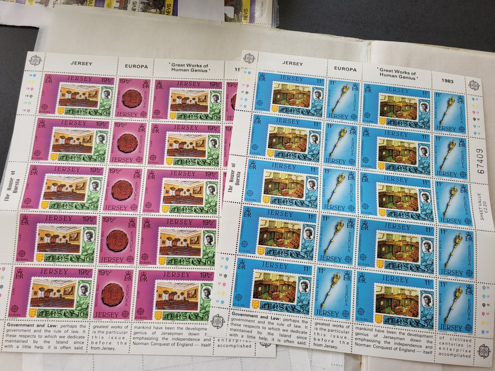 British Commonwealth 1950/2002 - Huge MNH lot of various colonies in sheet folder and two thick stock books #3.1