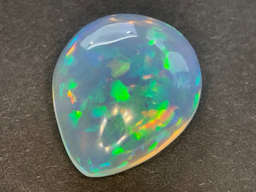 Vit (orange) + Färgspel (intensiv) Kristall opal - 7.75 ct #2.1