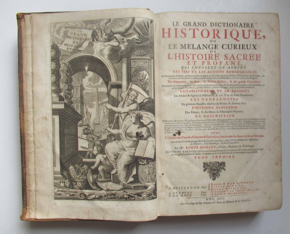 Louis Moreri - Le grand dictionnaire historique ou le melange curieux de l’histoire sacrèe et profane qui - 1694 #1.1