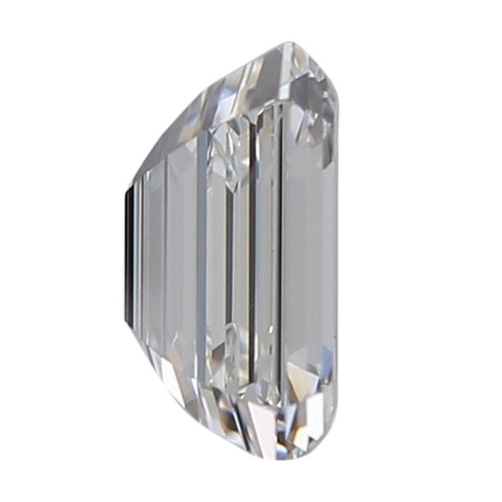 1 pcs Diamant - 0.90 ct - Smaragd - D (färglös) - IF (internally flawless) #3.2