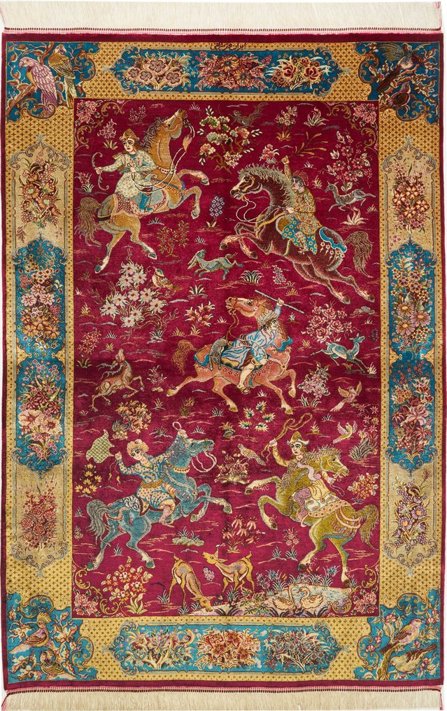 mătase Qom - Carpetă - 148 cm - 100 cm #1.1