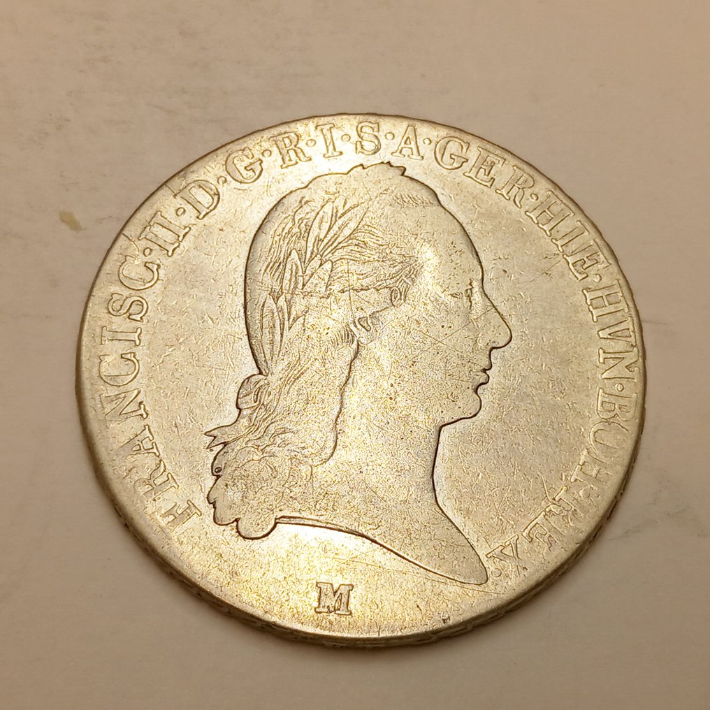 Austria, Italy. Franz II. 1  Kronenthaler 1800 M (Mailand) , #1.1