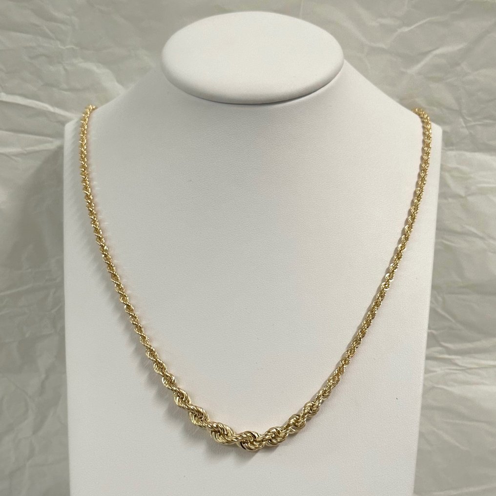 Collana Fune a scalare - 9.6 gr - 50 cm - 18 Kt - Necklace - 18 kt. Yellow gold #1.1