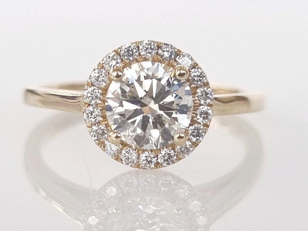 14 kt Gelbgold - Ring - 1.20 ct Diamant #3.2