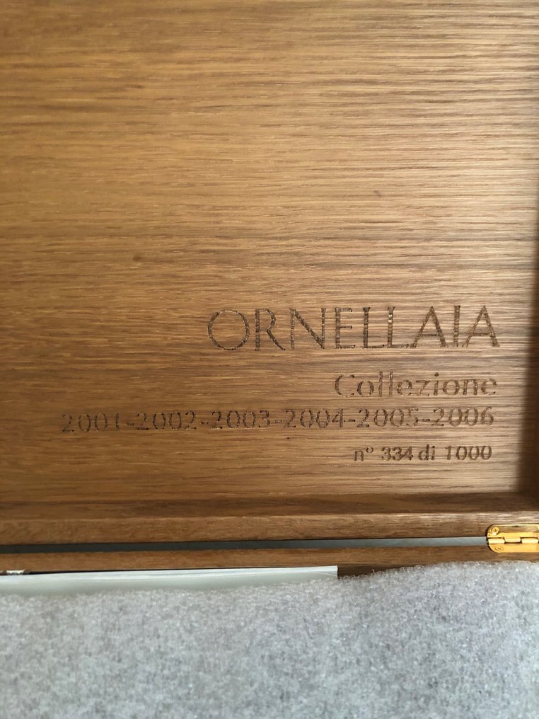 Ornellaia Vertical Collection; 2001-2006 - #334/1000 - Bolgheri Superiore - 6 Flasker (0,75 L) #2.2