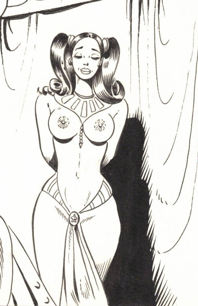 Maghella n. 53 - Tavola originale - "Il bisnonno di De Sade" - 1 Originalt bord - 1976 #2.1