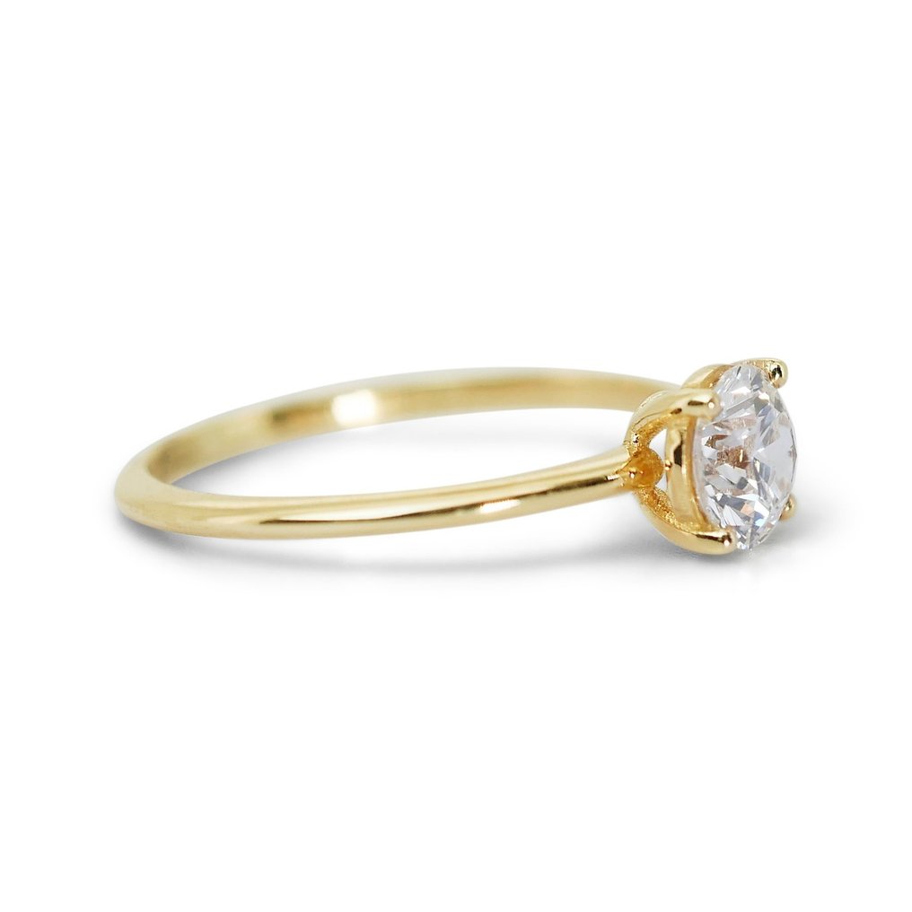 Ring - 18 karat Gull -  1.02ct. tw. Diamant  (Naturlig) #2.1