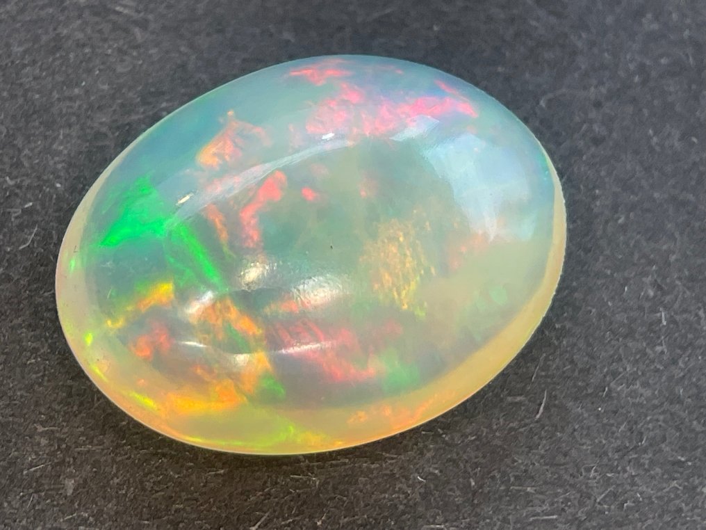 ljusorangegul+ Färgspel (Vivid) Fin färgkvalitet + Crystal Opal - 4.09 ct #3.1