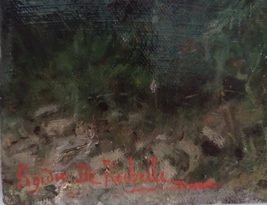 Egidio de Rubelli  (XIX) - Tramonto nel bosco #2.1