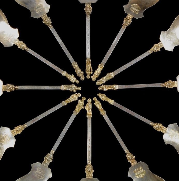 Spoon (12) - Renaissance Apostle Spoons - Silver - Hungarian Apostle Spoons #4.3