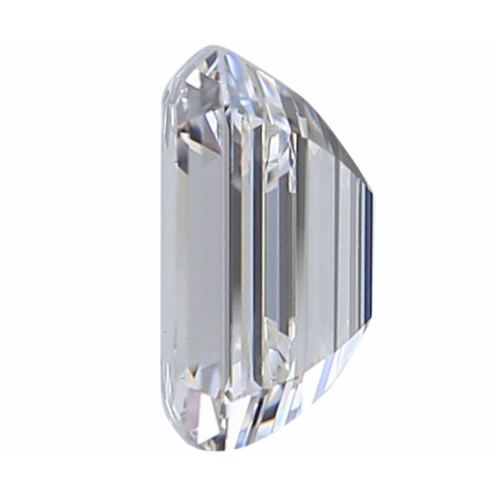 1 pcs Diamant - 0.90 ct - Smaragd - D (färglös) - IF (internally flawless) #3.1