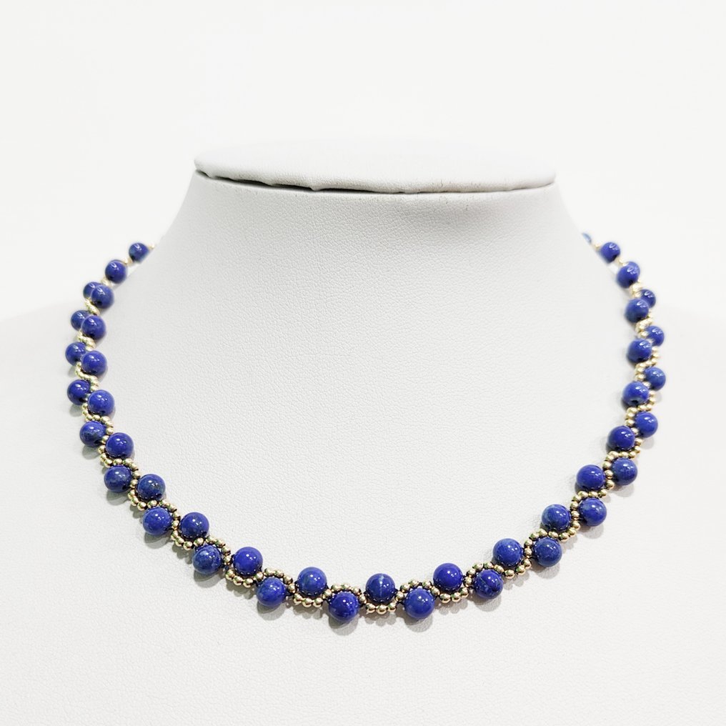 青金石 - 銀 - 三件珠寶套裝 #1.0